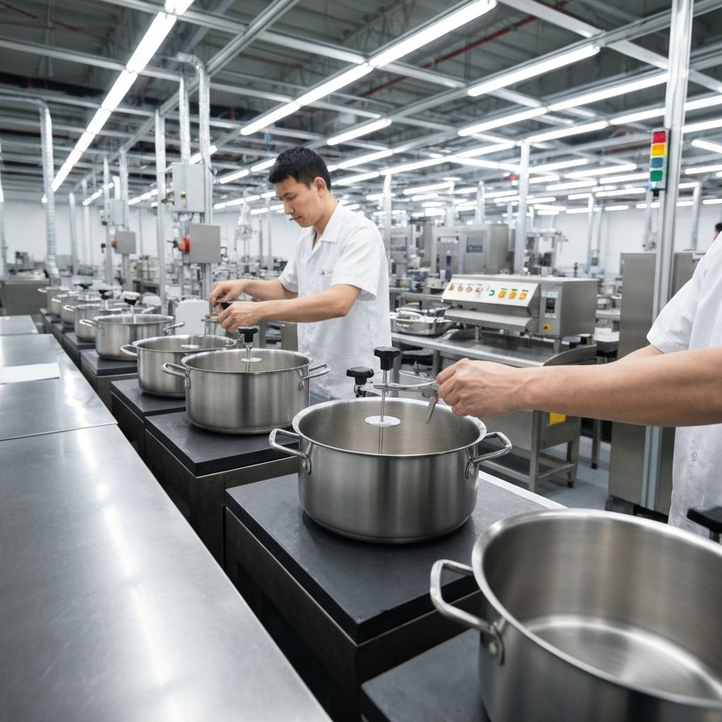 Meyer Corporation world-class cookware manufacturing facility backing Farberware quality