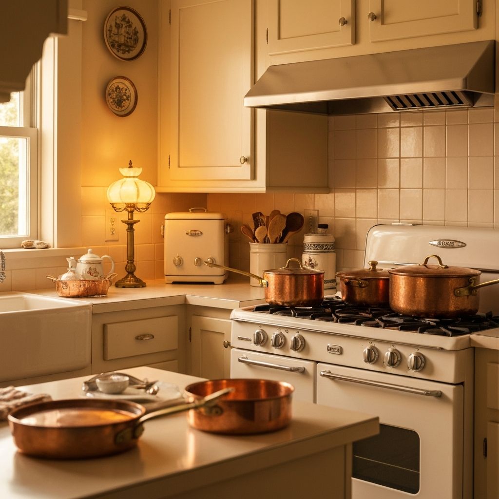 Classic American kitchen — Farberware cookware heritage since 1900